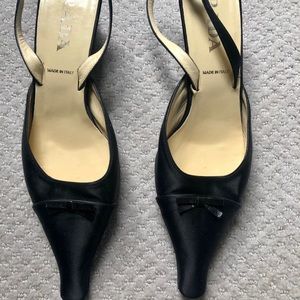 Prada VINTAGE black heels sz 37.5